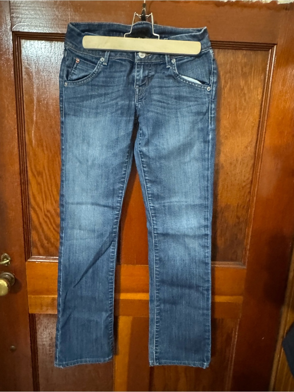 Hudson Jeans Women's Straight Leg Dark Blue Denim 25 fits 26